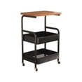 thumbnail image 2 of Carrito con Mesa Auxiliar, Estantes de Malla y Espacio de Almacenamiento Abierto. Ideal Como Mesita de Noche o Mesa de Centro para Sala de Estar o Dormitorio., 2 of 6