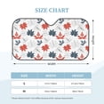 thumbnail image 7 of Seamless pattern with autumn leaves isolated on white background 1-Piece Car Front Window Sunshade-Foldable for Most Sedans SUV Truck-Blocks Max UV Rays and Keeps Your Vehicle Cool, 7 of 7