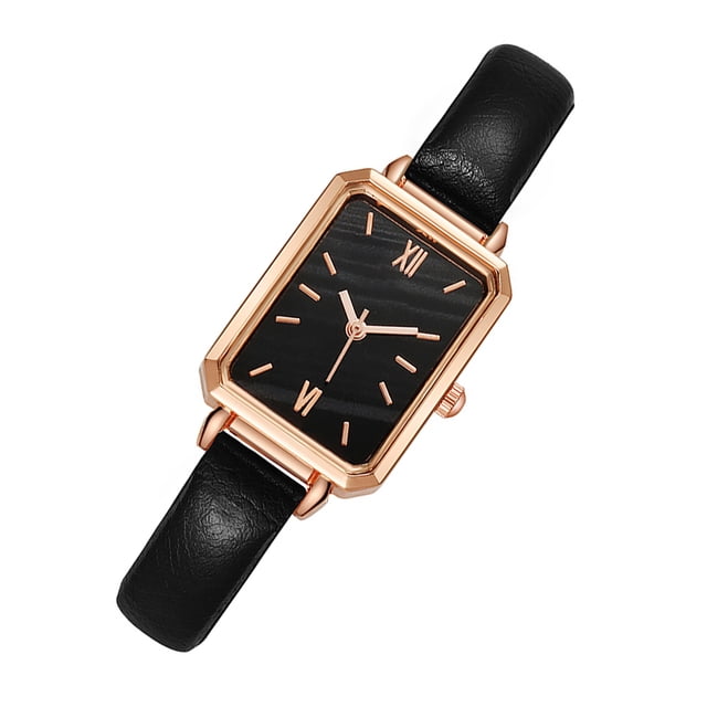 Rectangle Watch Watch Small Elegant Vintage Simple Style Rectangle Stainless Steel Fashionable Wristwatch For Women