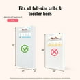 thumbnail image 3 of Dream on Me, Breathable Little Baby 6 Inch Full Size Firm Foam Crib & Toddler Bed Mattress, 3 of 7