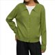 thumbnail image 1 of Suéter de Cuello de Solapa para Mujer, Chaqueta de Punto con Botones y Abertura Frontal, Cárdigan de Larga con Botones Verde S, 1 of 7