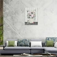 thumbnail image 5 of Farmhouse Floral Bathroom Wall Art Flowers Hummingbird Bathroom Pictures Bathroom Wall Decor Rustic Country Flowers Bathroom Canvas Painting Framed Artwork for Bathroom Kitchen Bedroom 12"x16", 5 of 6