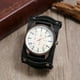 thumbnail image 2 of Reloj de pulsera punk vintage de cuero ajustable para hombre, elegante y agradable para la piel. Negro, 2 of 8