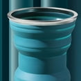 thumbnail image 3 of Taza plegable de silicona ingeniosa portátil que ahorra espacio mini taza plegable con tapa para viajes al aire libre 320ML gris lago azul, 3 of 3