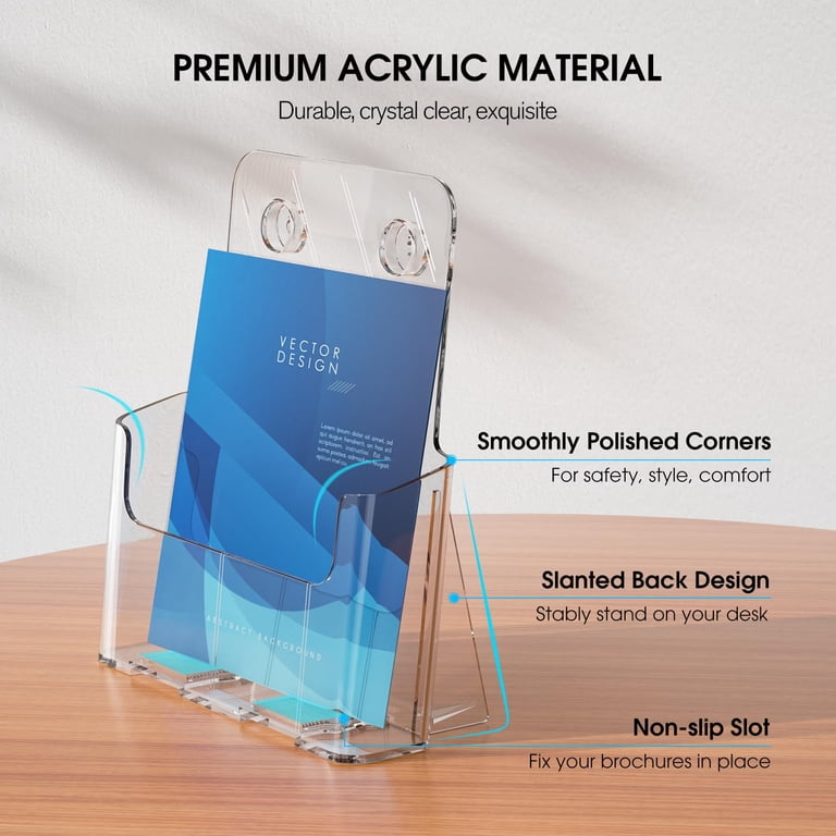 Acrylic For Open Book Clear Acrylic Book Display Stand - A4/8.5x11 ...
