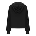 thumbnail image 3 of Lenago Women Oversized Sweatshirts Quarter Zipper Half Zip Cropped Hoodies Fleece Quarter Zip Up Pullover Sweatshirts Winter Clothes 2023 Outfits Sweater Coat Fall Winter Outfits Clothes, 3 of 5