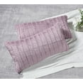 thumbnail image 2 of Home Soft Things Super Soft Decorative Pillow Covers, Set of 2, Burnished Lilac, 14" x 26", 2 of 3