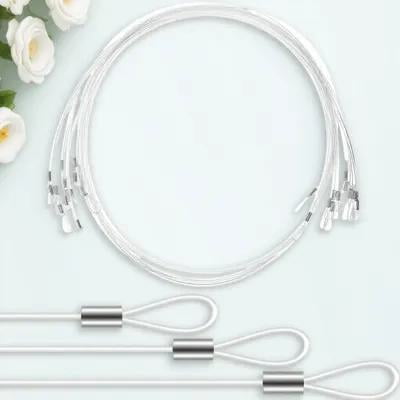 Uonlytech 12Pcs Hanging Cord with Loops for Easy Setup Picture Hanging and Clothesline