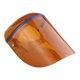 thumbnail image 3 of Protector facial de repuesto, visera de PVC, versátil, protege tus ojos y tu cara, protector facial con diadema ajustable para hombres registradores marrón, 3 of 8