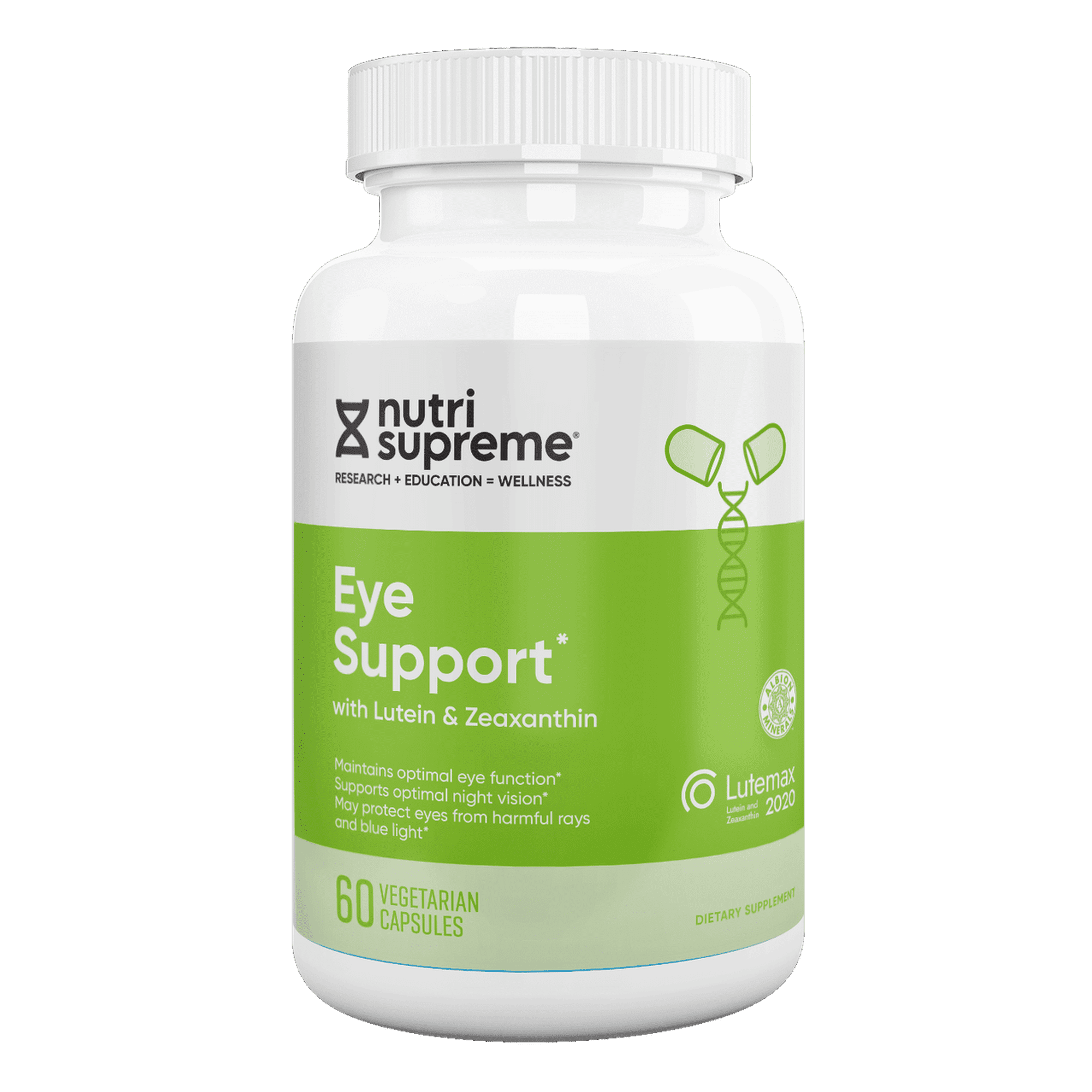 Nutri Supreme Eye Support with Lutein & Zeaxanthin – Vitamin C, Vitamin E, Zinc & Copper – Lutemax 2020 – 60 Vegetarian Capsules