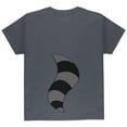 thumbnail image 2 of Halloween Raccoon Costume Youth T Shirt Charcoal YXL, 2 of 2