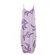 thumbnail image 5 of ICHUANYI Clearance Women's Fashion Sexy Vintage V Neck Sleeveless Printing Party Dresses(Purple, L) Ichaunyi WER2023080907935, 5 of 5