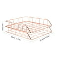 thumbnail image 6 of WRITWAA Rose Iron 2-Pack Desktop File Storage Rack Organizer for Office Desk Document Management, 6 of 6