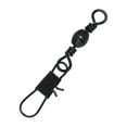 thumbnail image 3 of Eagle Claw Barrel Swivel with Interlock Snap, Black, Size 3, 12 Pack, 3 of 6
