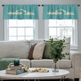 thumbnail image 3 of LALILO Kitchen Curtain Valance Industrial Car Rod Pocket Window Curtain 52"x 18" Set of 2, 3 of 6