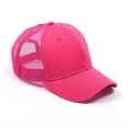 thumbnail image 3 of Femmes Réglables Queue de Cheval Casquette de Baseball Fille Snapback Extérieure Casquettes Femmes Été Chapeaux Maille Filet Camionneur Chapeau, 3 of 7