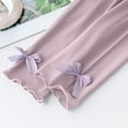 thumbnail image 4 of fatyb Thin Leggings for Girls Stretch Cotton Bottom Casual Elastic Waist Kids Girls Lightweight Pants, 4 of 5