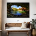 thumbnail image 3 of Elephant Stock Hamilton Pool And Waterfall Wall Art - Horizontal Canvas Wall Art - Living Room Wall Decor - Nature Canvas - Brown And Green Decor - 51" x 34", 3 of 8