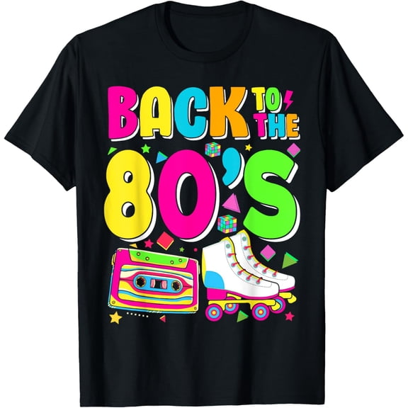 Exquisite and comfortable-Back To 80's 1980s Outfit Costume Eighties Retro Party T-Shirt
