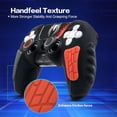 thumbnail image 2 of Funda protectora para mando PS5, funda antideslizante de silicona compatible con el mando PS5 con tapas para los pulgares, protectores para los joysticks y pegatina protectora (2 paquetes), 2 of 8
