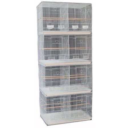 Lot of Four Large 30" Breeding Breeder Bird Flight Cages With Center Divider and Side Breeding Nest Door For Aviaries Canaries Budgies Parakeets Finches Parakeets Lovebirds