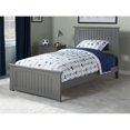 thumbnail image 2 of Leo & Lacey Lit Plateforme Simple TG en Bois Massif avec Station de Recharge USB, Gris, 2 of 6