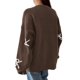 thumbnail image 4 of Suéter PRETTYGARDEN Marrón con Lazo Tejido Grueso Oversize M, 4 of 4