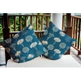 thumbnail image 3 of Simply Daisy 18" x 18" Field of Trees Indoor/Outdoor Polyester Throw Pillow, Autumn Blue, 3 of 3