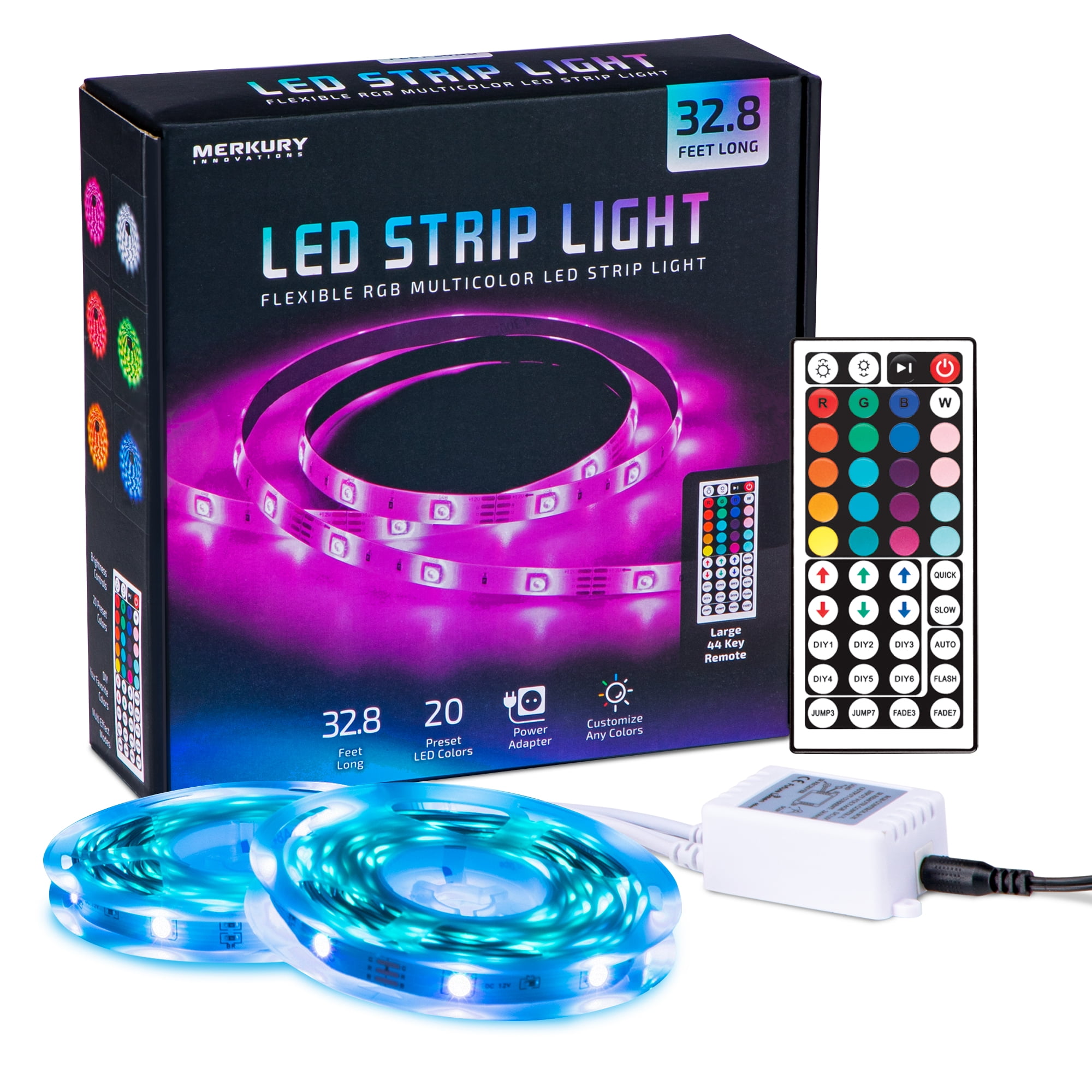 4,5V LEDs RGB Strip Bar Battery Holder with Remote Control LED Strip Tape 