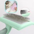 thumbnail image 2 of Dog Brush Stainless Steel Dogs Combs Massage Dog Grooming Brush Pet Hair Remover Cleaning Tools Soft Handle Cat Comb Brush Cat ShopWise Round, 2 of 13