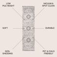 thumbnail image 3 of JONATHAN Y BOHEMIAN FLAIR 2 x 8 Runner Rug, Scala Ornate Bohemian Medallion - Gray/Cream, BMF109B-28, 3 of 9