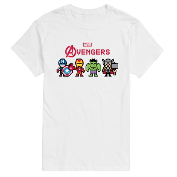 Marvel - Avengers 8 Bit - Men's Short Sleeve Graphic T-Shirt