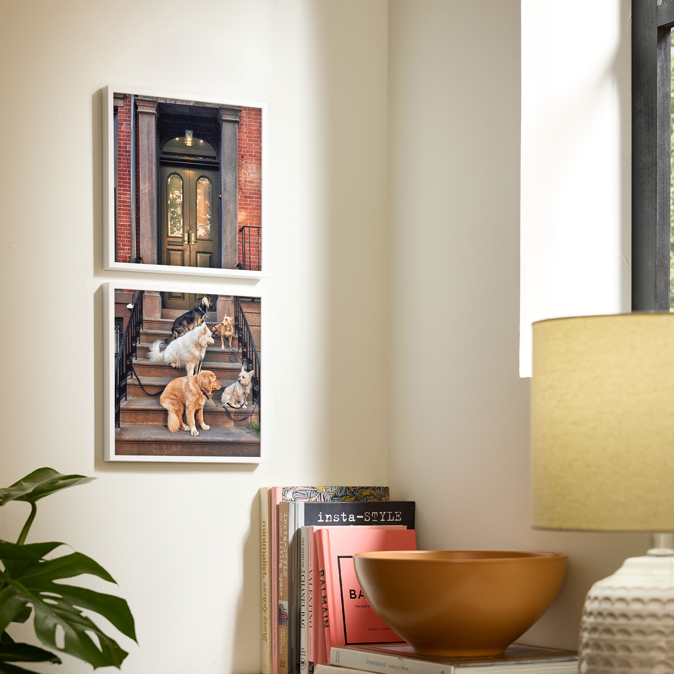 TilePix Nail Free White Frame, 2-Piece Split Image