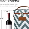 thumbnail image 6 of Tirrinia 2 Bottle Wine Tote Carrier - Leakproof & Insulated Padded Versatile Wine Cooler Bag, 6 of 6