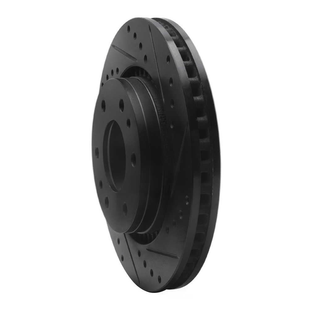 Dynamic Friction Company 633-48052R DFC Brake Rotor - Drilled And Slotted - Black