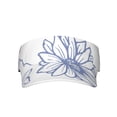 thumbnail image 2 of ZICANCN Sun Visors Hat for Women and Men, Purple Flower Graffiti Beach Hats, Sports Hat for Golf Tennis Running, 2 of 7