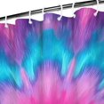 thumbnail image 3 of Pink Blue Tie Dye Flower Pattern Shower Curtain 36"x72" ,Bathroom Decorative Shower Curtains Set with 12 Hooks,Modern Waterproof Washable Shower Curtain, 3 of 6