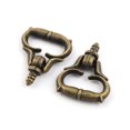 thumbnail image 2 of Uxcell Home Dresser Door Jewelry Box Drawer Pull Handle Ring Knob 3mm Male Thread 15pcs, 2 of 2