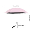 thumbnail image 3 of Stroller Sun Umbrella, UPF50+ Clip on Baby Parasol with 360° Adjustable Clamp, Universal Shade for Wagons, Camping Carts, Tricycles, and Pushchairs, 3 of 7