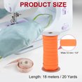 thumbnail image 2 of Uxcell Elastic Band, Polyester Flat Elastic Cord Stretch Strap for Sewing and DIY Projects Fluorescent Orange 1/2 inch x 20 Yards, 2 of 7