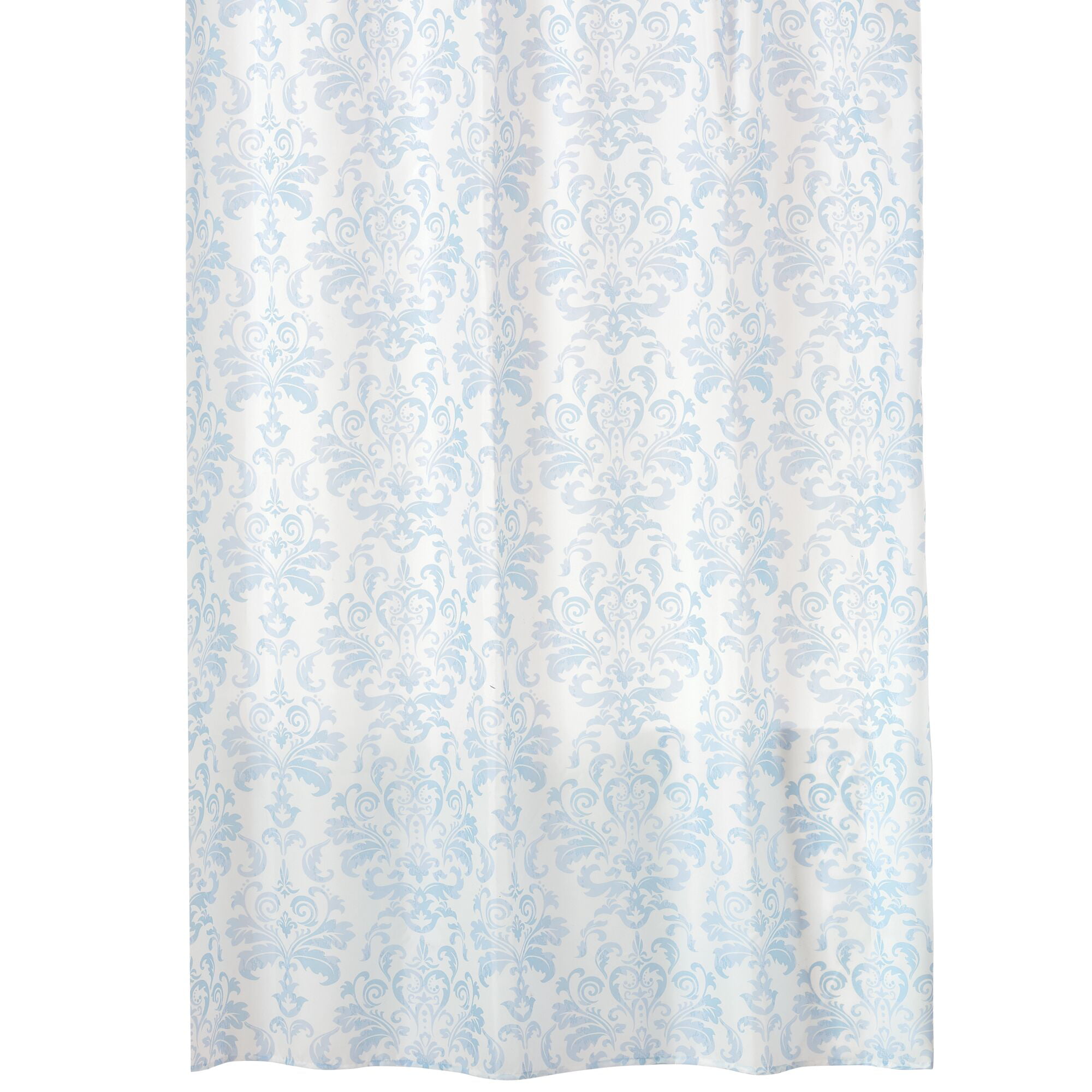 mDesign Decorative Vintage Damask Print - Easy Care Fabric Shower 