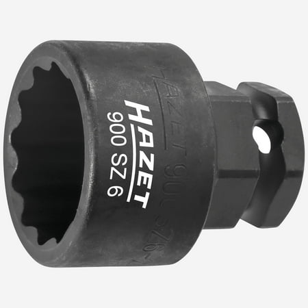 

Hazet 900SZ6-21 21 mm Outside Hex Impact Socket 1/2 Drive 24 mm Outside Hex Drive 12 Point