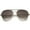 Silver / Lavender, variant on sunglassLA Unisex Modern Fashion Flat Lens Full Metal Side Cover Frame Double Bridged Aviator Sunglasses (Silver / Smoke) - 60mm