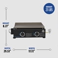 thumbnail image 6 of Pit Boss 2-Burner Tabletop Propane Gas Griddle with Cover, 6 of 8