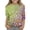 #A06-Green, variant on Abcomgle Girls Tshirts 6-7 Years Old Summer 3/4 Sleeve Toddler Girls T-Shirts Daisy Flower Sunflower Print Tshirts Toddler Casual Crewneck Cotton Toddler Tops Girls