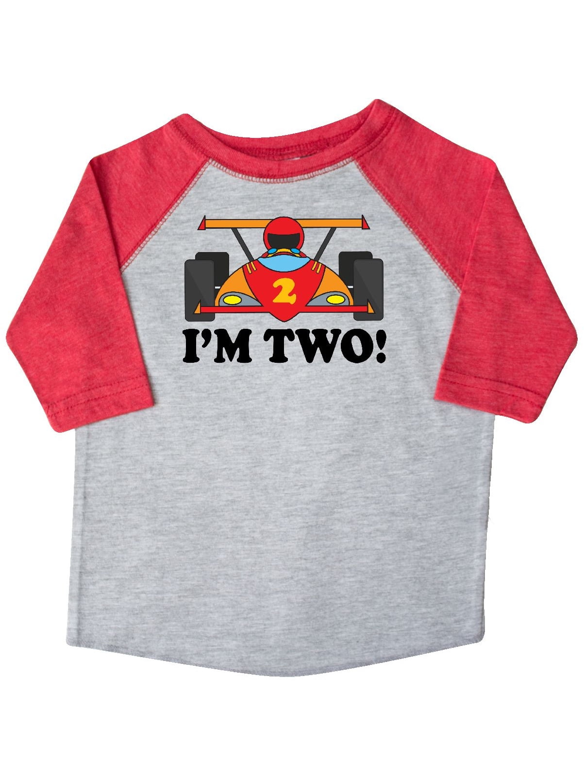 INKtastic Race Car 2nd Birthday Boys Racing Toddler TShirt Walmart