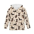 thumbnail image 5 of DISNIMO Paw Print Dachshund Hoodie for Kids Pullover Sweatshirt Boys Hoodie Street Wear Hoodies for Boys Long Sleeve Hooded Sweatshirt with Hoodie for Girls Pullover Hoodie Boys 6-7 Sweatshirt, 5 of 7