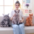 thumbnail image 5 of 1pc 40cm Simulation Plush Cat Pillows Soft Stuffed Animals Cushion Sofa Decor Cartoon Plush Toys for Children Kids Gift, 5 of 5