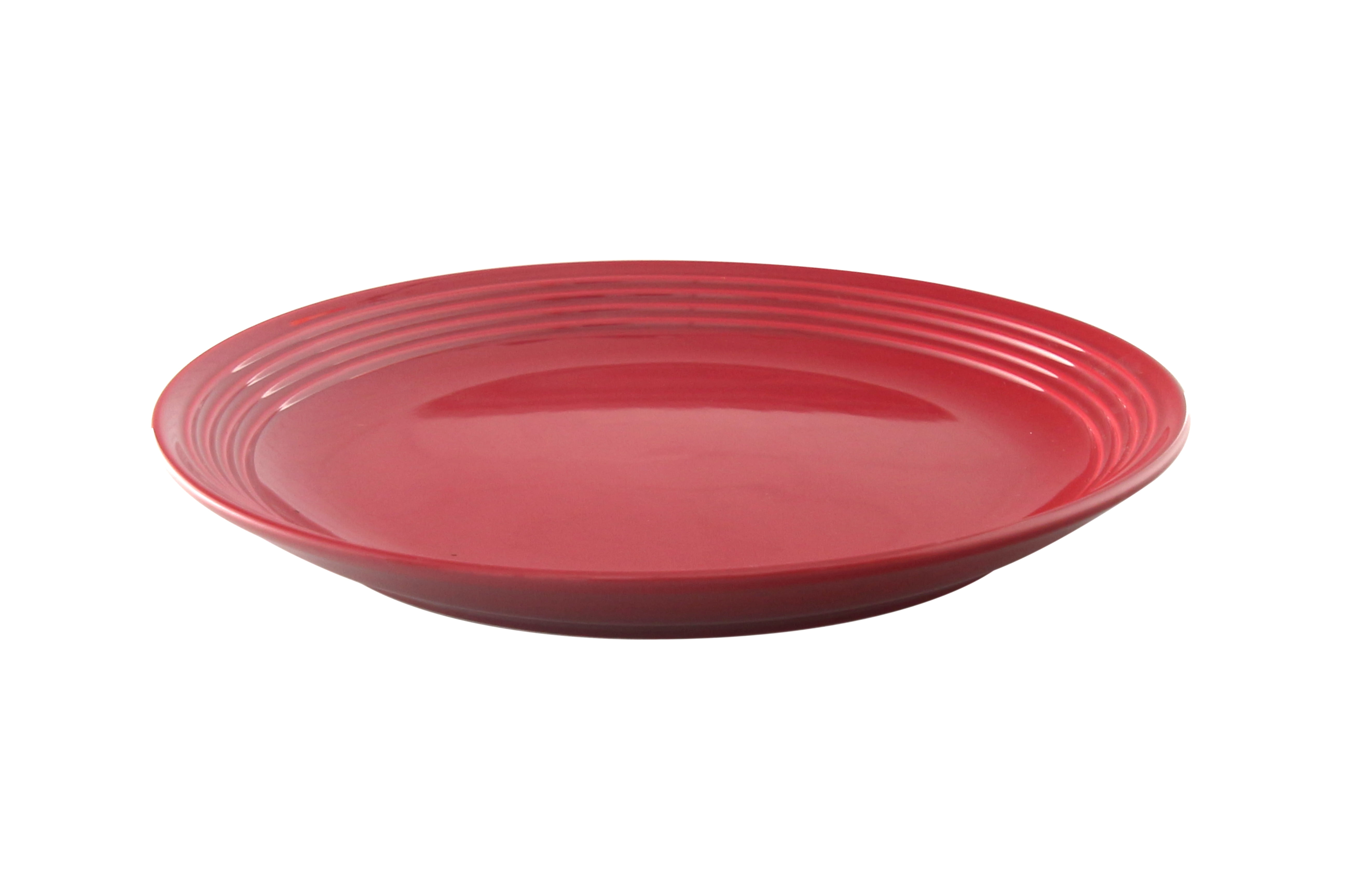 (3 pack) Mainstays Chiara Round Stoneware Red Salad Plate