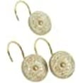 thumbnail image 3 of Carnation Home Fashions Crochet de Rideau de Douche en Résine Céramique de Style Provincial, Or Brossé, Ensemble de 12, 3 of 3